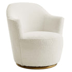Modway - Nora Boucle Tapis Chaise pivotante - Blanc-Chaise pivotante d’accent