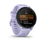 Garmin - Forerunner 70 - Lavande fraîche-Les fonctions d'entraînement avancées vous permettent de déterminer si vous êtes prêt à courir grâce à la préparation à l'entraînement, de savoir si vos séances sont productives grâce au statut d'entraînement, et de comprendre le bénéfice principal de vos séances grâce à l'effet d'entraînement