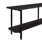 Manhattan Comfort - Console moderne Celine 70,87 po - Noir-Assemblage à domicile requis Tout le matériel inclus