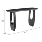 Zuo - Arasan Console Table - Noir-18.1 po L x 55.1 po L x 29.9 po H