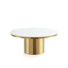 Manhattan Comfort - Table basse Glenn moderne et glamour 80 cm (31,49 po) - Or-Mélangez et assortissez avec les tables d’appoint Manhattan Comfort
