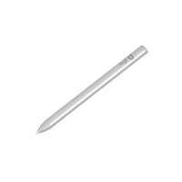 Stylet numérique Logitech Crayon USB-C pour iPad (2018 et versions ultérieures) - Argent-Conception uni-corps conçue pour durer, forme plate empêchant de rouler sur les bureaux