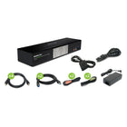 IOGEAR - Commutateur KVM matriciel DisplayPort 4K Dual View à 2 ports-La console Dual View contrôle deux ordinateurs et deux périphériques USB 3.0 supplémentaires