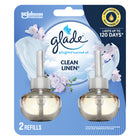 Glade - Recharge d'huile parfumée pour branchée - lessive fraîche - paquet de 2-Lessive fraîche