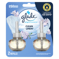 Glade - Recharge d'huile parfumée pour branchée - lessive fraîche - paquet de 2-Lessive fraîche