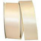 JAM Paper - Ruban de satin simple face - 2 1/2" de large x 50 m - Ivoire-Couleur: Ivoire
