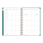 AT-A-GLANCE - Agenda scolaire hebdomadaire/mensuel Signature Lite 2026-2027 - 8 1/2 po H x 5 3/8 po l - sarcelle - bilingue-Format des pages : 8 1/2 po H x 5 3/8 po l