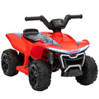Qaba - VTT pour enfants à batterie 6V avec phares - rouge-Contrôle de vitesse sécurisé pour les enfants 