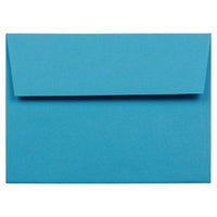 JAM Paper - Enveloppes d'invitation colorées A6 - 4 3/4 x 6 1/2 - bleu recyclé - Paquet de 100-Caractéristiques de l'enveloppe : fermeture à rabat carré gommé, finition en papier lisse de haute qualité, fabriquée avec 30 % de matériaux recyclés
