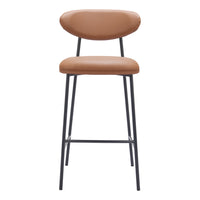 Zuo - Rorun Tabouret de bar - Brun - Ensemble de 2-Rembourrage moelleux et confortable