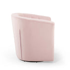 Modway - Prospect Touffe Performance Velvet Fauteuil pivotant - Rose-Siège rembourré en mousse dense