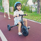 Qaba - Tricycle pour enfants à partir de 18 mois - noir-Siège réglable (2 niveaux) pour accompagner vos enfants pendant des années 