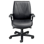 Nightingale - Fauteuil de direction à dossier moyen President - Noir-La mousse d'assise et de dossier ENERSORB s'adapte à votre corps et répartit votre poids de manière ergonomique pour améliorer la circulation sanguine et soulager les points de pression