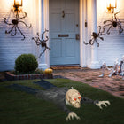 HOMCOM - Décoration d'Halloween 55 - 1" Zombie rampant - activé par le son-Lumières rouges dans les yeux  