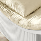 Modway - Aperture Alcôve ronde Chaise d’accent - Blanc-Siège à coussin touffé