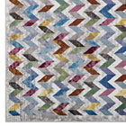 Modway - Gemma Mosaïque à chevrons Tapis 4 pi l x 6 pi L - Multicolore-100% polypropylène