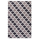 Modway - Lida Treillis marocain Tapis de 5 pi l x 8 pi L - Charbon de bois et noir-Tapis à treillis marocain
