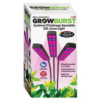 Bell+Howell - Lampe de croissance pour plantes d'intérieur Growburst-Trois modes d’éclairage: lumière bleue, rouge et uv à spectre complet pour la culture intérieure bleu pour le feuillage, rouge pour la floraison, de la pousse à la floraison