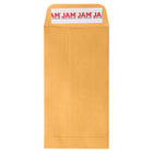 Jam Paper - Enveloppes recyclées n° 7 pour pièces de monnaie avec fermeture autocollante, 3 1/2 po H x 6 1/2 po l, Kraft brun Manille, Paquet de 100-Couleur : Kraft Manille marron