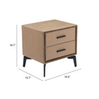 Zuo - Montana Table d’appoint - Brun-Garantie limitée de 3 ans