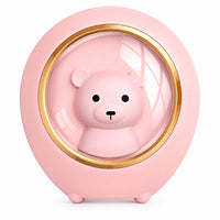 Artikl - Humidificateur motif ours à la fenêtre - 200 mL - rose-Réservoir de 200 mL à remplissage par le dessus pour un remplissage facile