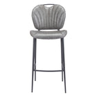 Zuo - Terrence Tabouret de bar - Gris vintage-Rembourrage moelleux et confortable