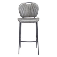Zuo - Terrence Tabouret de bar - Gris vintage-Rembourrage moelleux et confortable