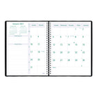 Blueline - 2027 agenda hebdomadaire/mensuel Timanager 13 mois 7 jours Blueline – 11 po x 8 1/2 po – noir-Chaque page double comporte des cases pour les priorités quotidiennes, les appels téléphoniques, la correspondance et les notes personnelles