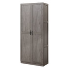 Manhattan Comfort - Ensemble moderne Hopkins 2 pièces, armoire de rangement à 14 étagères, 59,22 po - Gris-Nettoyage: Essuyez avec un chiffon humide, en évitant l’excès d’humidité. À éviter: Les produits chimiques agressifs ou les nettoyants abrasifs qui peuvent endommager la surface. Entretien: Gardez à l’écart de l’humidité excessive, car le produit peut gonfler ou se déformer s’il est exposé à l’eau ou à l’humidité. Protection: Utilisez des sous-verres ou des sets pour éviter les rayures ou les taches