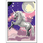 Ravensburger - CreArt Licorne Peinture par numéros-11 peintures acryliques dans des pots refermables et numérotés, un tableau à peindre robuste avec un cadre mesurant 14,00 cm x 19,00 cm et un pinceau