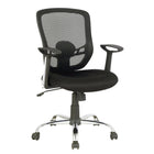 TygerClaw - Fauteuil de bureau Air Grid, dossier mi-hauteur, 23,6 x 11 x 25,2 (po), noir-Reste au frais et bien soutenu grâce au dossier en mesh aéré qui te garde au frais, même après des heures de travail