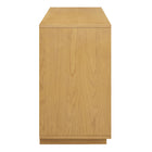 Modway - Aiko Buffet - 76 po - Chêne clair-Portes à pousser pour ouvrir