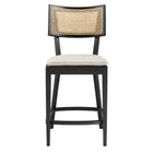 Modway - Caledonia Tabourets de comptoir - Noir beige - Ensemble de 2-8