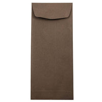 JAM Paper Enveloppes recyclées nº 11 (4,5 x 10,38 po), brun chocolat, 500/paquet-Type de produit : enveloppes en papier recyclé