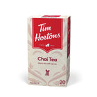Tim Hortons – Thé chaï de la gamme de thés de spécialité, paq./20 -Les thés raffinés de Tim Hortons offrent aux amateurs une gamme variée de thés de spécialité de grande qualité. Nous vous invitons à découvrir et à savourer notre grande variété de thés extraordinaires à la maison.