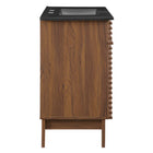 Modway - Render 36" Vanette de salle de bain - Noir noyer-MDF et panneau de particules