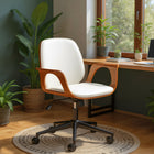 Zuo - Ali Chaise de bureau - Blanc-Supporte jusqu'à 330 lb