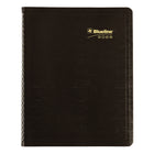 Blueline - 2026 Agenda mensuel Essential 16 mois - 9-1/4" x 7-1/4" - Noir - Bilingue-Reliure spirale double avec couverture flexible