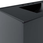 Modway - Vitality 36" Vanette de salle de bain - Gris Noir-Assemblée requise
