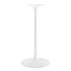 Modway - Lippa Rond de 28 po Faux marbre Bar Table, Blanc Noir-Tampon feutre non marquant
