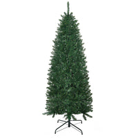 HOMCOM - Arbre de Noël artificiel 6pi - arbre de Noël avec 583 branches - vert-Feuilles ignifuges pour donner un aspect plein et luxuriant à l'arbre 