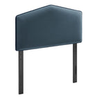 Modway - Cosette Performance Velvet Tête de lit taille jumelle, Bleu Cadet-Velours de performance résistant aux taches