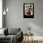 Gorillaz With Gold LP - Impression encadree - 27" x 38"-Prêt à accrocher - livré entièrement assemblé