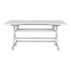 Rocelco - DADR46-WH Élévateur de bureau à hauteur réglable de luxe avec plage de levage verticale améliorée - Blanc-Les hauteurs réglables de 5" à 20" fournissent la hauteur et l'angle de travail appropriés pour s'asseoir et se tenir debout