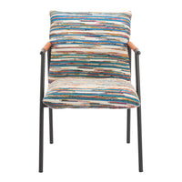 Zuo - Reduga Chaise de salle à manger - Multicolore-Soutien confortable des accoudoirs