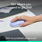 Logitech - Pop Icon ensemble clavier et souris Bluetooth - Lilas-Basculez entre 3 dispositifs en toute simplicité: utilisez le Bluetooth pour connecter jusqu’à 3 dispositifs sans fil sur différents systèmes d’exploitation (Windows, macOS, iPadOS, iOS [3], ChromeOS) et passez de l’un à l’autre à l’aide du bouton Easy-Switch