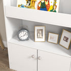 Qaba - Organisateur de rangement pour jouets, étagère pour livres pour enfants, chambre, crèche - blanc-Couleur : Blanc  
