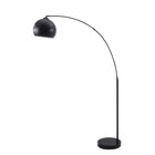 Monarch Specialties - 9634 74"H Lampadaire, Métal Noir/Contemporain-Cette lampe sur pied arquée de 74 po présente une finition noire élégante et une silhouette gracieuse qui s'harmonise avec les décors modernes, apportant une touche contemporaine et soignée aux salons, chambres ou bureaux