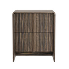 Manhattan Comfort - Table de nuit contemporaine Novara 22" à 2 tiroirs - Noyer Jacobean-Finition stratifiée grain de bois : aspect bois chaud et naturel avec une surface durable et facile à nettoyer