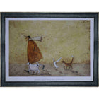 Frameworth - Sam Toft Ernest Doris Horis and Stripes - impression d'art encadree - 34 po l x 28 po H-Reproduction de qualite superieure de Ernest Doris Horis and Stripes par Sam Toft sur papier de qualite